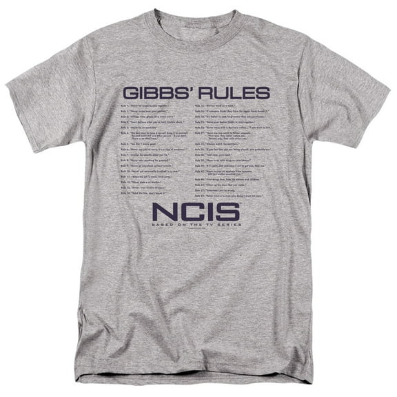 Ncis Gibbs Rules Officially Licensed Adult T-Shirt L
