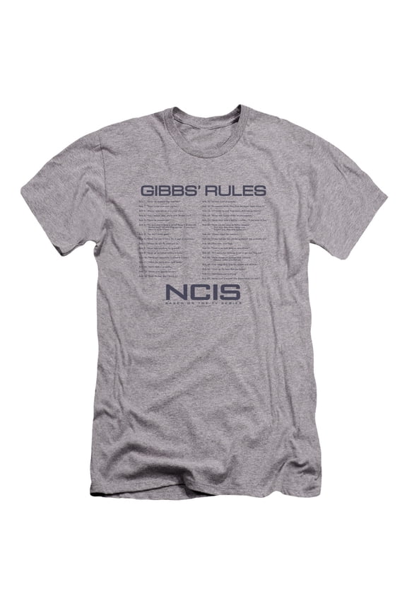 Ncis - Gibbs Rules - Premium Slim Fit Short Sleeve Shirt - Medium