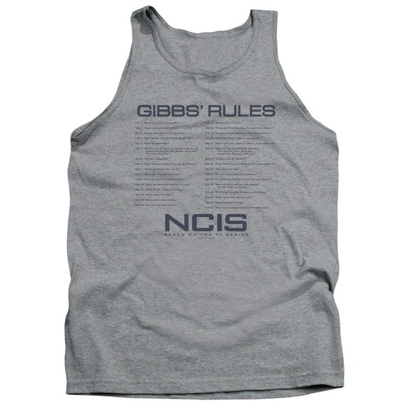 Ncis - Gibbs Rules - Tank Top - Large
