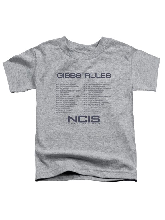 Ncis - Gibbs Rules - Toddler Short Sleeve Shirt - 4T