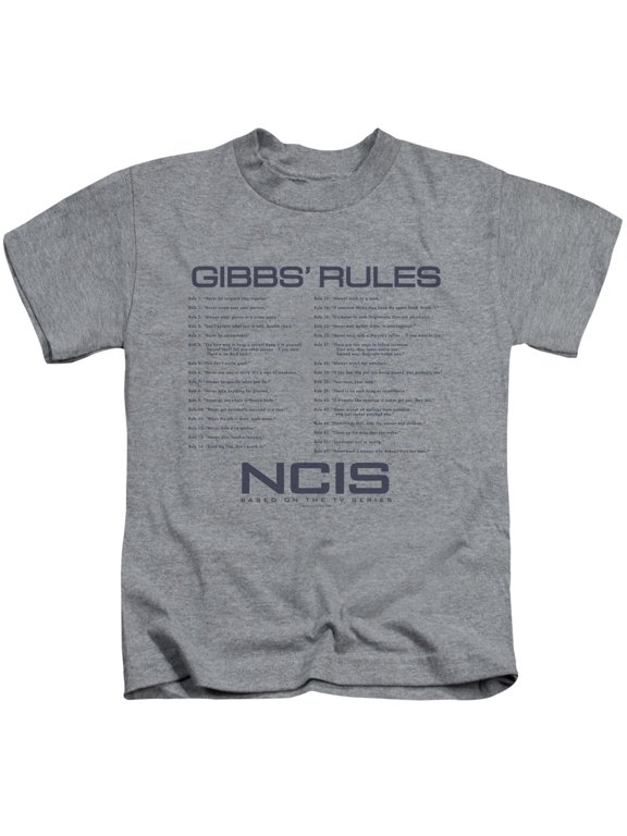 Ncis Gibbs Rules Youth 18/1 T-Shirt Athletic Heather