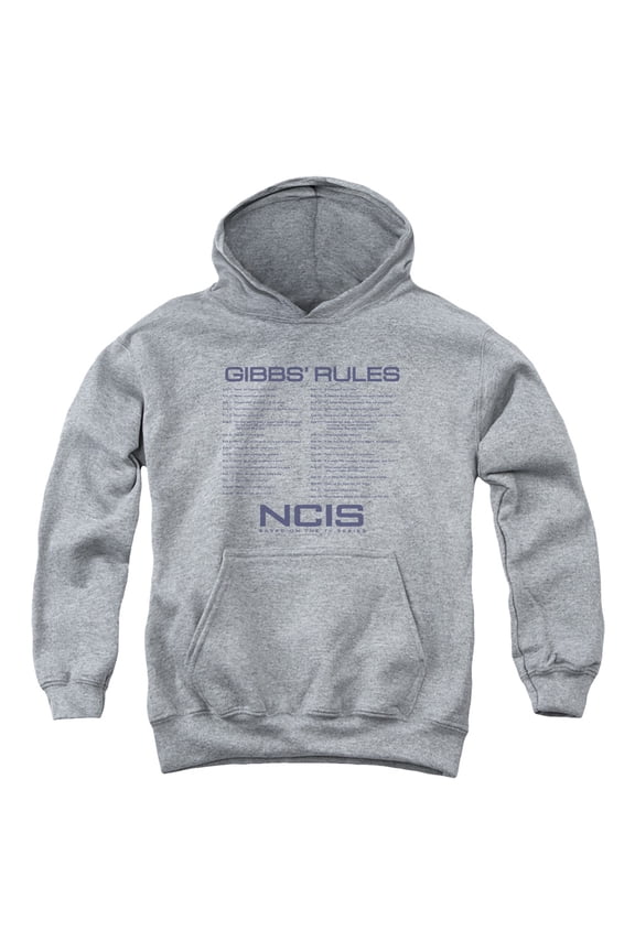 Ncis Gibbs Rules Youth Pullover Hoodie Sweatshirt Heather