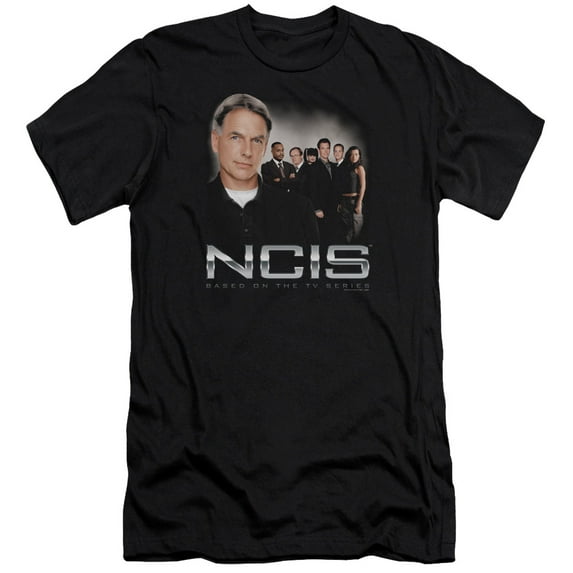 Ncis Investigators Premium Canvas Adult Slim Fit 30/1 T-Shirt Black