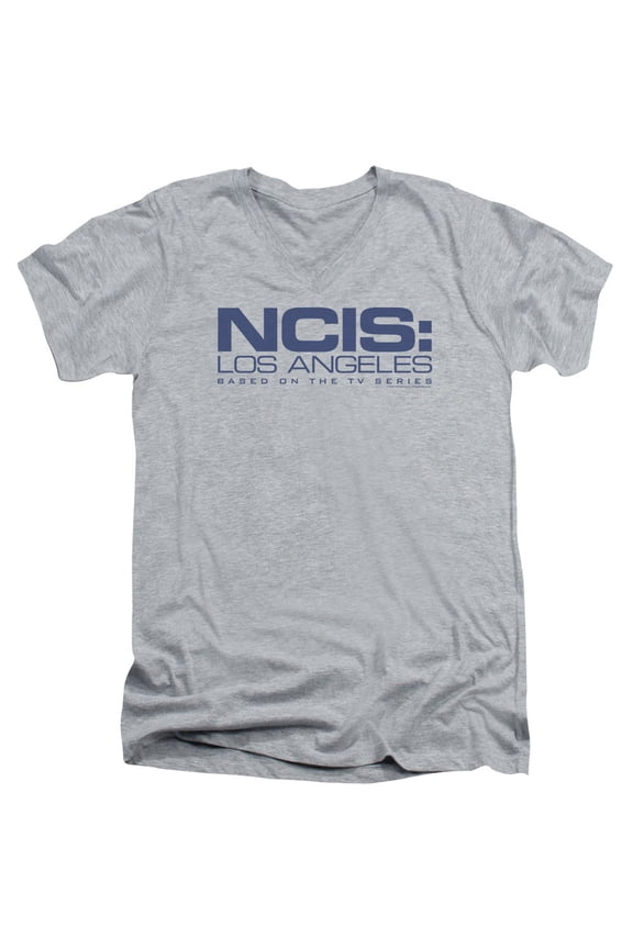 Ncis La - Logo - Slim Fit V Neck Shirt - Large