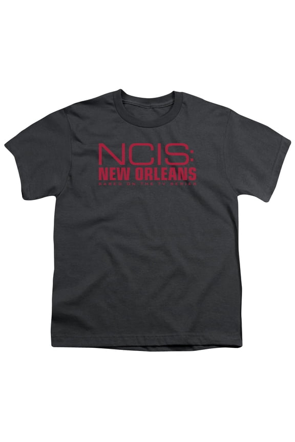 Ncis:New Orleans Logo Youth 18/1 T-Shirt Charcoal