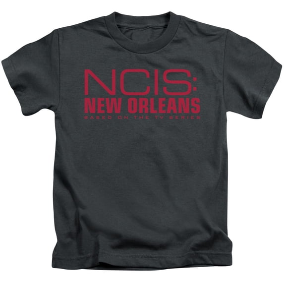 Ncis:New Orleans Logo Youth 18/1 T-Shirt Charcoal
