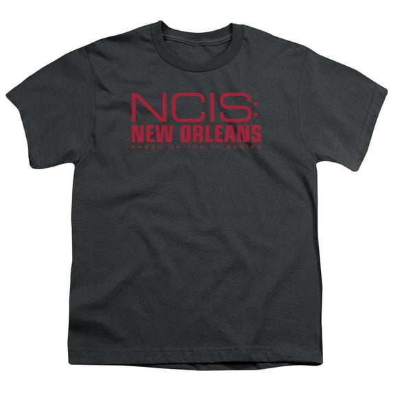 Ncis:New Orleans Logo Youth 18/1 T-Shirt Charcoal