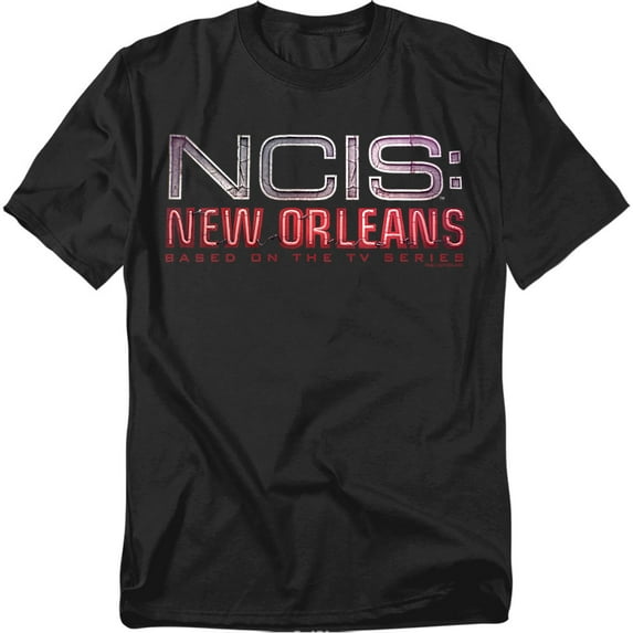 Ncis:New Orleans Neon Sign Officially Licensed Adult T-Shirt 3XL