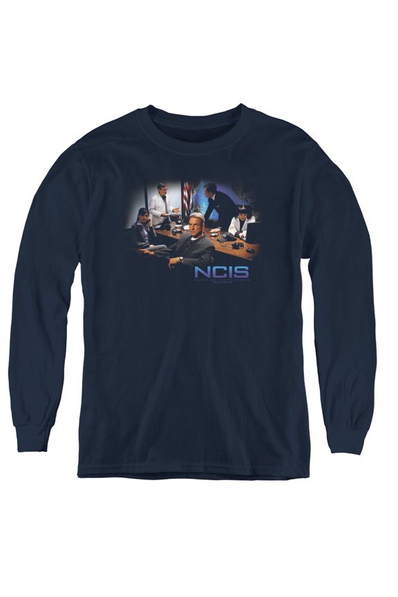 Ncis Original Cast Youth Long Sleeve T-Shirt Navy