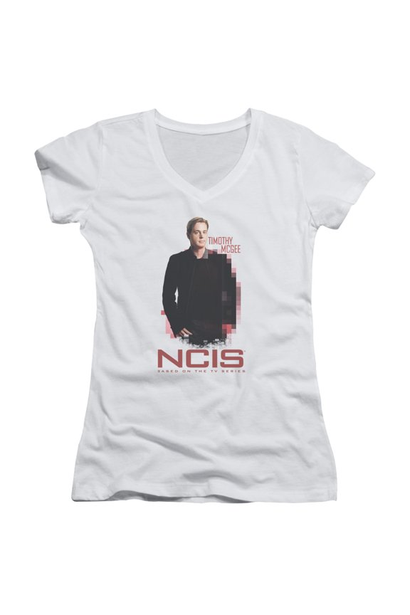 Ncis Probie Junior Women's V-Neck T-Shirt White