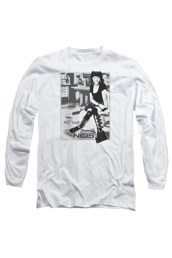 Ncis Relax Long Sleeve Adult 18/1 T-Shirt White