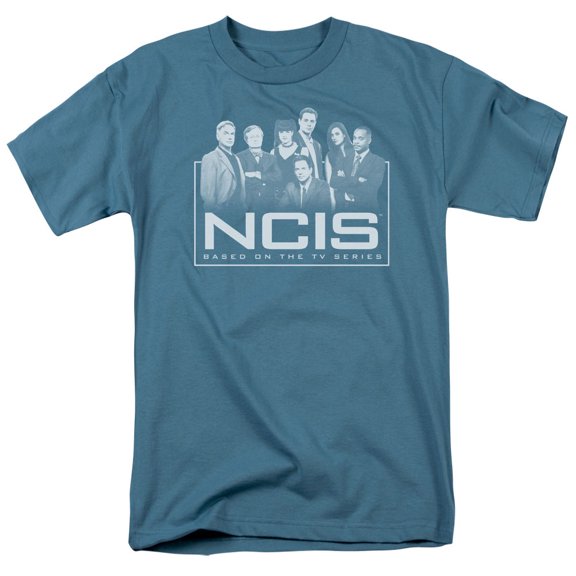 Ncis The Gangs All Here Adult 18/1 T-Shirt Slate
