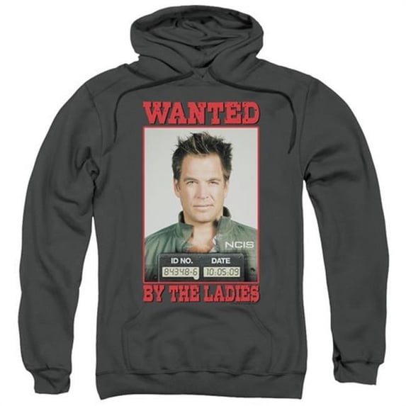 Ncis-Wanted - Adult Pull-Over Hoodie - Charcoal- Medium