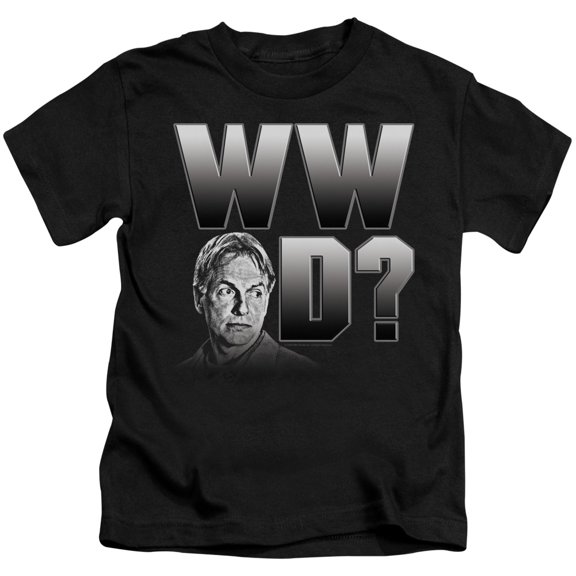 Ncis What Would Gibbs Do Youth 18/1 T-Shirt Black