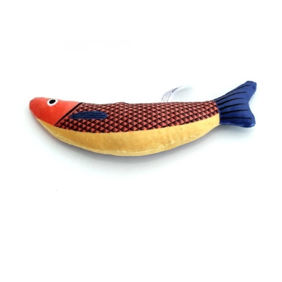 Ncong Plush Fish Cat Toy, Catnip Filled Interactive Chew Toy for Indoor Cats