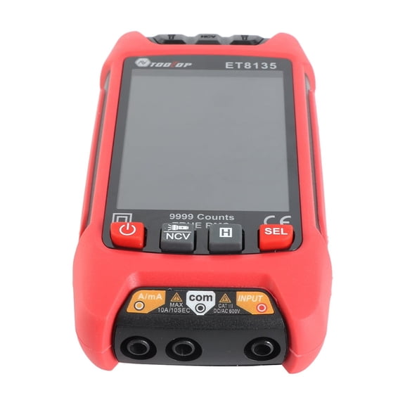 Ncv 9999 Counts Digital Multimeter Color Display Handheld Multimeter NCV Noncontact Sensing Professional Voltage Current Capacitance Resistance Diode Measurement Meter Temperature
