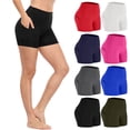 thumbnail image 1 of Ndbuld Biker Shorts Women Tummy Control Workout Shorts Women with Pockets High Waisted Yoga Running Gym Spandex Compression Black XXL, 1 of 8