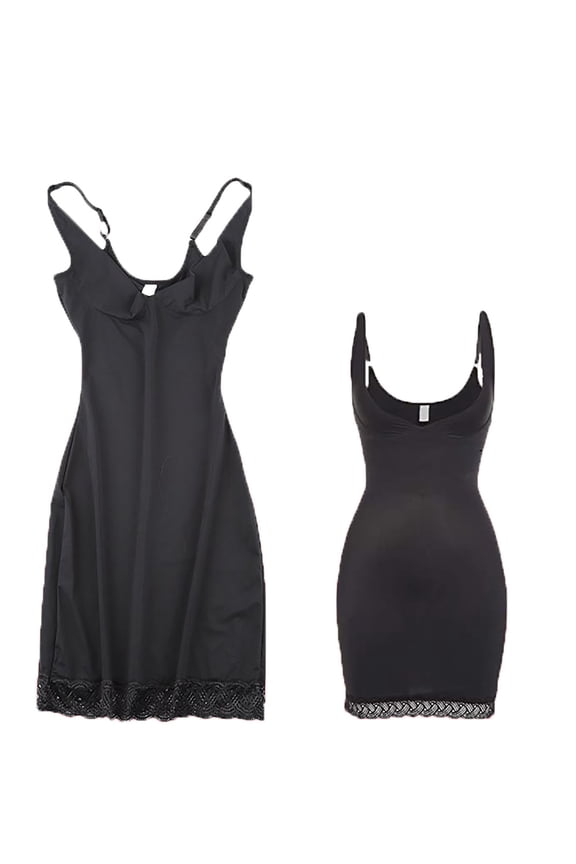 Bodysuit for Women European And American Sexy Hip Hugging Body Waist Binding Base Skirt Suspender Sleeping Dress Shaping Dress Clothes Under $5,M-2XL,Black,M