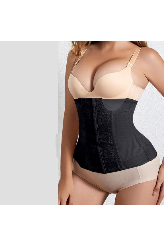Bodysuit for Women Women As Shaping Underwear Abdomen Waist Corset Adjust Zipper Girdle Body Corset Clothes Under $5,S-3XL,Black,S