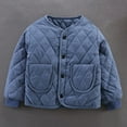thumbnail image 1 of Ndbuld The Children's Place Baby & Toddler Boys 2-8 Years Children's Casual Solid Color Pocket Button Warm Cotton Clothing Long Sleeved Hooded Casual Jacket/jacket 100,2-8 Years, 1 of 8