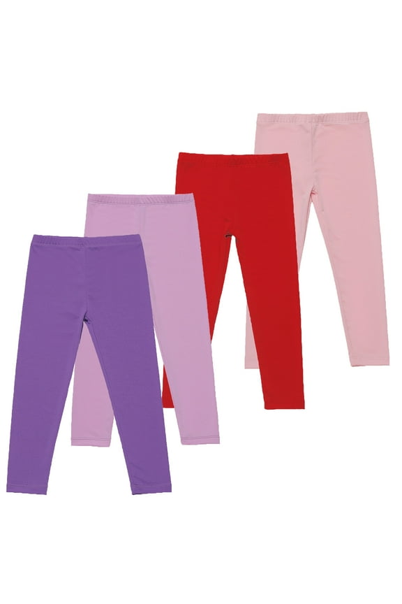 Childrens Place Girls School Uniform Pants 4PC Toddler Kids Comfortable Leggings For Girls Leggings Great For Softness And Breathability Pants ,Multicolor,120cm/47.24in (7 Years)