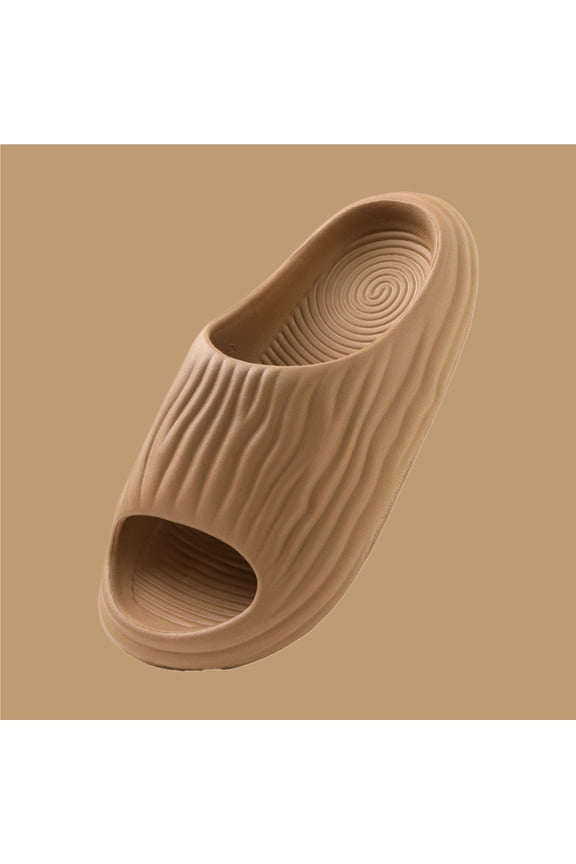 Cloud Slippers for Women and Men, Pillow House Slippers Shower Shoes Indoor Slides Bathroom Sandals, Ultimate Comfort, Lightweight, Thick Sole, Non-Slip, Easy to Clean Brown