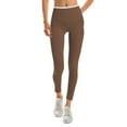 thumbnail image 1 of Ndbuld High Waist Leggings for Women High Waist Colorful Yoga Pants Women Workout Leggings for Women Fitness Sports Running Yoga Athletic Pants Brown L, 1 of 6