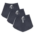 thumbnail image 1 of Ndbuld High Waisted Yoga Short Pants 2PCS Solid Color Shorts for Women Casual Loose Comfy Elastic Waist Drawstring Yoga Athletic Short Pants Trendy Beach Shorts with Pockets Gray M, 1 of 5