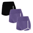 thumbnail image 1 of High Waisted Yoga Short Pants 3PCS Solid Color Shorts for Women Casual Loose Comfy Elastic Waist Yoga Athletic Short Pants Trendy Beach Shorts Multicolor S, 1 of 1