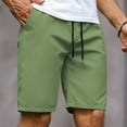 thumbnail image 1 of Ndbuld Men's Hiking Shorts Quick Dry Outdoor Cargo Fishing Tactical Shorts Men's Summer Solid Color Straight Leg Shorts Cropped Shorts Casual Sports Shorts Green S, 1 of 6