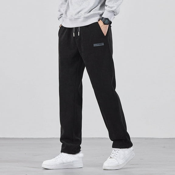 Ndbuld Men's Joggers Pants Mens Fashion Joggers Sports Pants - Cotton Pants Sweatpants Trousers Mens Long Pants Evergreen,Black,L