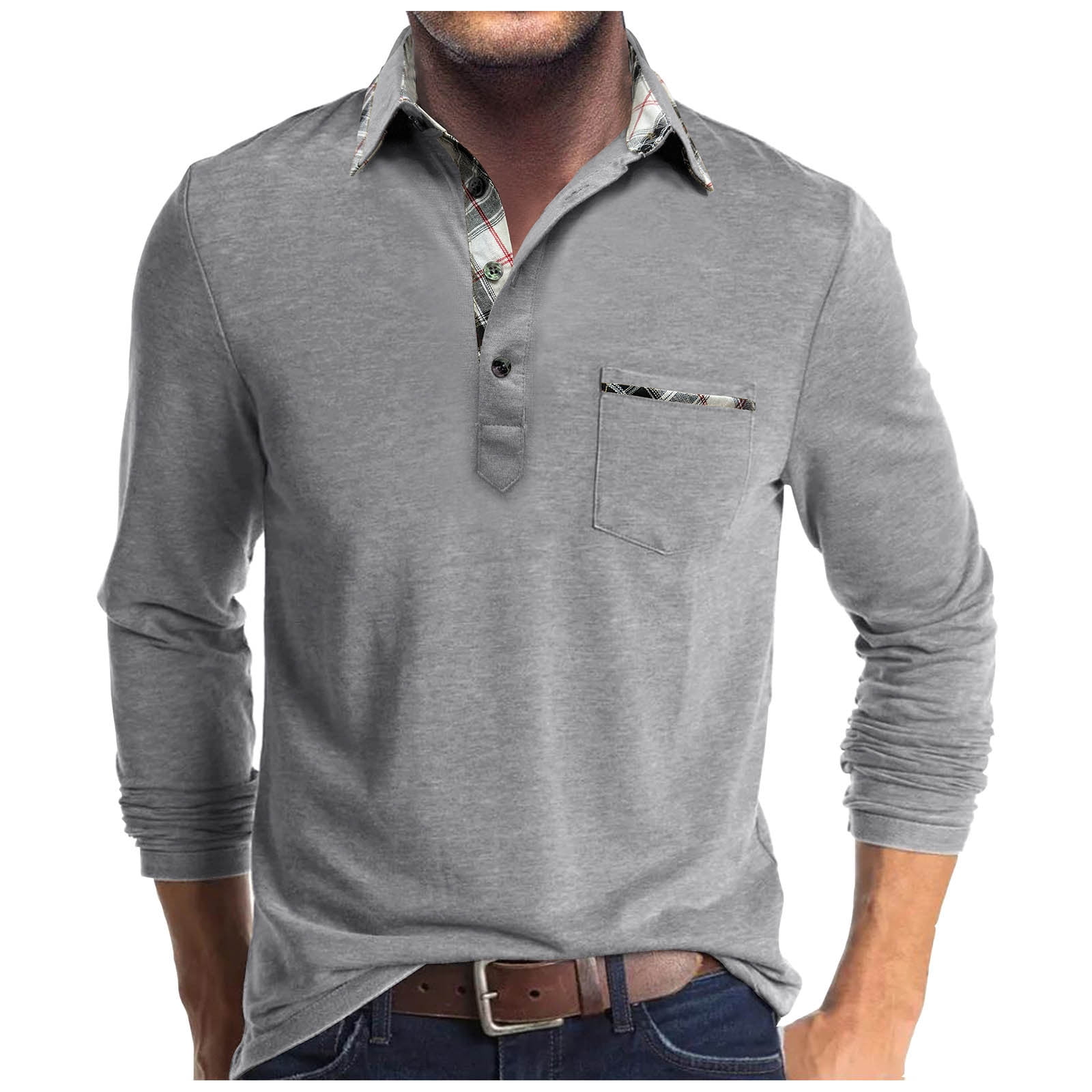 Men's Shirt Long Sleeve Tops Casual
