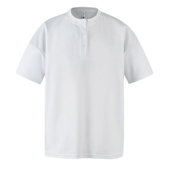 Ndbuld Mens Top Shirts for Men Mens Basic Tee Shirts Short Sleeve Tops Heavy Weight Crew Neck T-Shirt Casual Soft Fit Summer Tops 2025 Men's Casual Short Sleeved Top,White,L