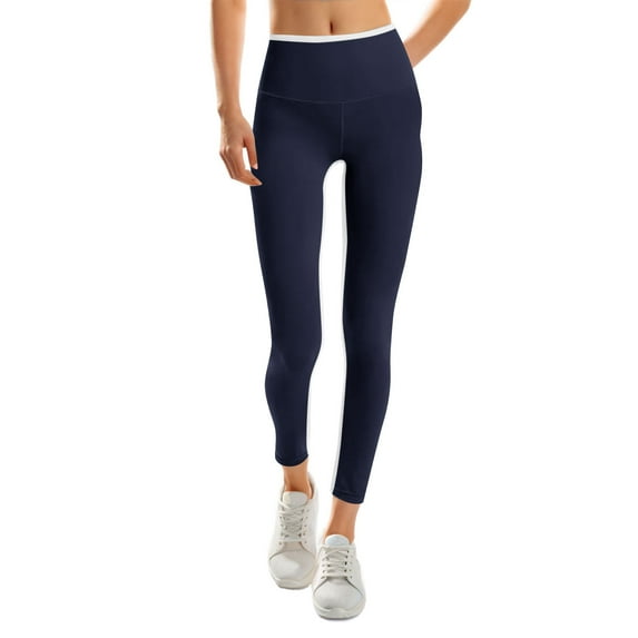 Ndbuld High Waisted Leggings for Women High Waist Colorful Yoga Pants Workout Leggings For Women Fitness Sports Running Yoga Athletic Pants
