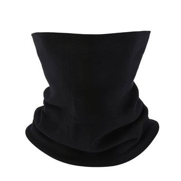 Ndbuld Sales Today Clearance Warm Neck Protector Winter Fleece Windproof Scarf Winter Half Face Mask Neck Gaiter Thermal Windproof Scarf Ski Bandana Men Women,Black