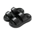 thumbnail image 1 of Ndbuld Sandals Women Women's Bristol Heeled Sandal Thick Bottom Heightened Soft Beach Sandals Daily Home Slippers Black, 1 of 3