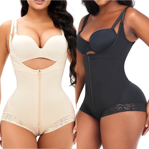 Ndbuld Shapewear Women's Shaping Crotch Fit Lace Tight Strap Bodysuit Shaping Gift for Adults,S-6XL