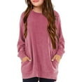 thumbnail image 1 of Ndbuld The Children's Place Girls' Long Sleeve Basic Layering T-Shirt Deal of The Week Pink 150cm/59in 12Y, 1 of 7