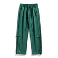thumbnail image 1 of Ndbuld Up to 65% off Cargo Pants for Men Men's Spring and Winter Leisure Fashion Outdoor Overalls Men's Trousers Long Pants,Green,2XL, 1 of 1