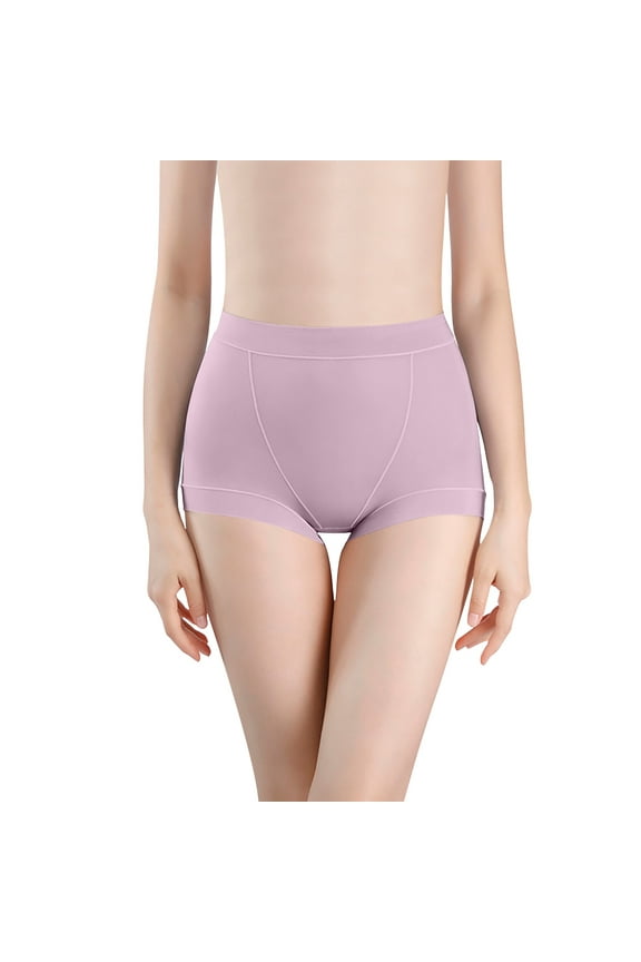 Women Cotton Underwear Solid Color Breathable and Comfortable High Waisted Oversized Underwear