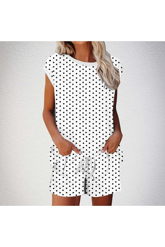 Women Summer Cotton Linen Short Sets 2 Piece Shorts Top Lounge Beach Vacation Two Piece Outfits Tracksuits White L