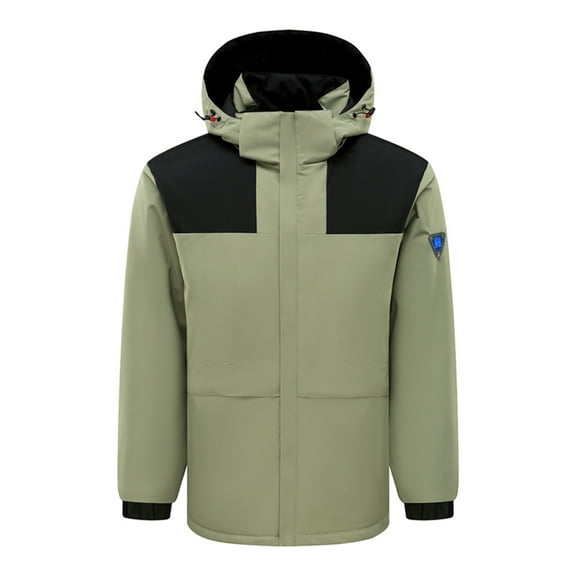 Ndbuld Women and Men's Ski Suits Winter Heated Jacket Hooded Windbreaker Outdoors Sport Raincoats