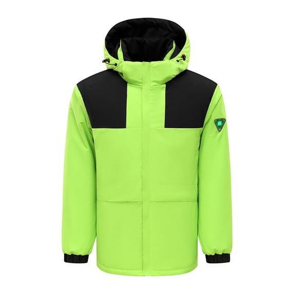 Ndbuld Women and Men's Ski Suits Winter Heated Jacket Hooded Windbreaker Outdoors Sport Raincoats