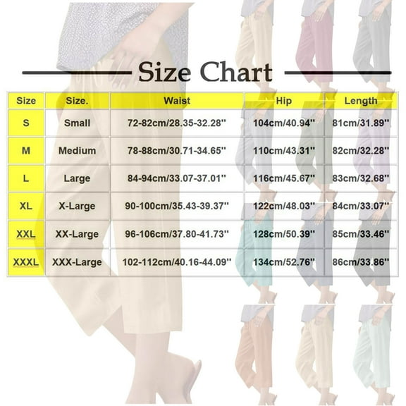Ndbuld Women's Cargo Capris Pants with 6 Pockets Fashion Women Summer Bandage Casual Loose Pockest Elastic Waist Trousers Capris Pants Clearance Under 10WineS