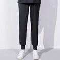 thumbnail image 1 of Ndbuld Women's Comfort Fit Scrub Pants Women's Solid Color Loose Bunched Feet Work Pants Nurse Dress Pants ,Black,5XL, 1 of 3