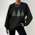 thumbnail image 1 of Ndbuld Women's Fashion Loose Casual Christmas Printed Round Neck Long Sleeve Hoodless Sweatshirt Long Sleeve Fall Tops Oversized Christmas Gift,XL, 1 of 5