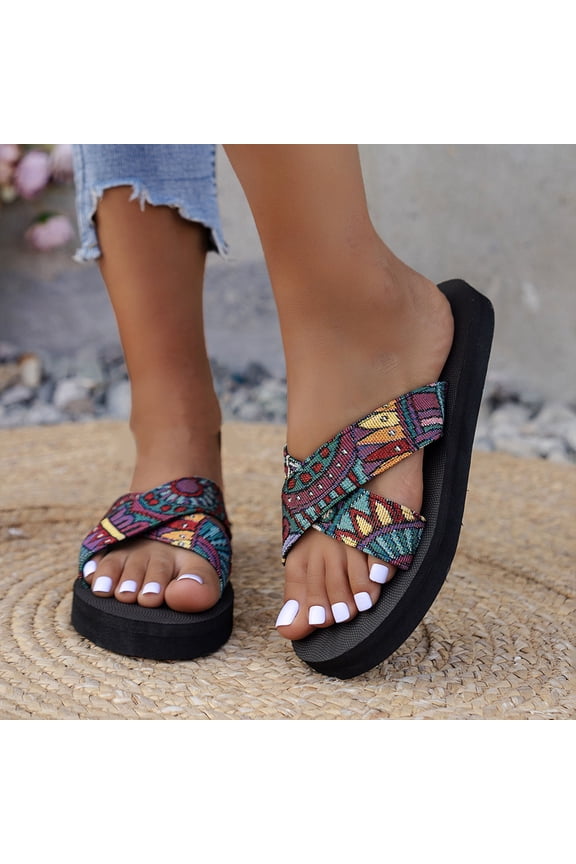 Women's Flat Sandals, Fashion Slides with Square Open Toe, Quilted Single Band Dressy Sandals, Slip-On Slippers for Summer, Daily Wear, Prom, and Party on Clearance Purple