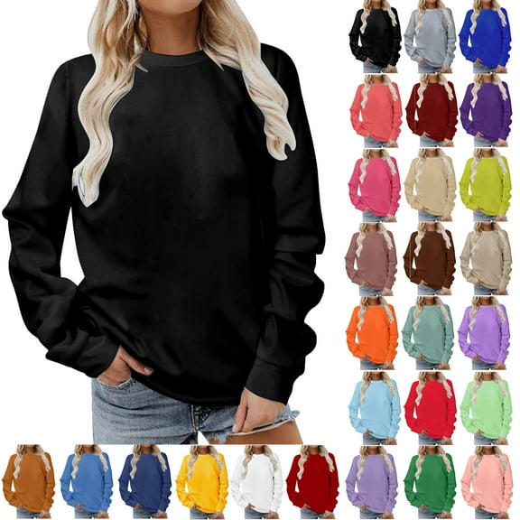 Ndbuld Women's Long Sleeve Shirts Casual Tops Dressy Blouses Fashion Pleated Tunic Black S