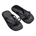 thumbnail image 1 of Ndbuld Women's Sandals,Flat Sandals for Women,Slip On Sandals Women,Beach Sandals for Woman,Summer Sandals,Girls Sandals,Walking Sandals Women Dressy,Slide Sandals Women,Square Toe Sandals Black, 1 of 5