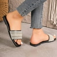 thumbnail image 1 of Ndbuld Women's Sandals,Flat Sandals for Women,Slip On Sandals Women,Beach Sandals for Woman,Summer Sandals,Girls Sandals,Walking Sandals Women Dressy,Slide Sandals Women,Square Toe Sandals Black, 1 of 8